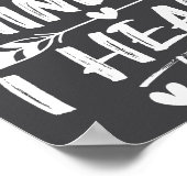 I Don't Read Minds I Heal Them - Psychology Psycho Poster (Ecke)