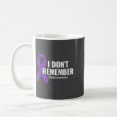 I Don't Remember Purple Ribbon Elepsy Awareness  Kaffeetasse (Links)