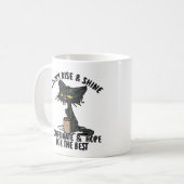 I Don't Rise & Shine, I Caffeinate, Grumpy Cat Kaffeetasse (Vorderseite Links)