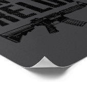 I Don't Run I Reload - Ar15 2nd Amendment Funny Gu Poster (Ecke)