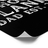 I Dont Shoot Blanks Dad Est 2025 Gender Reveal Fun Poster (Ecke)