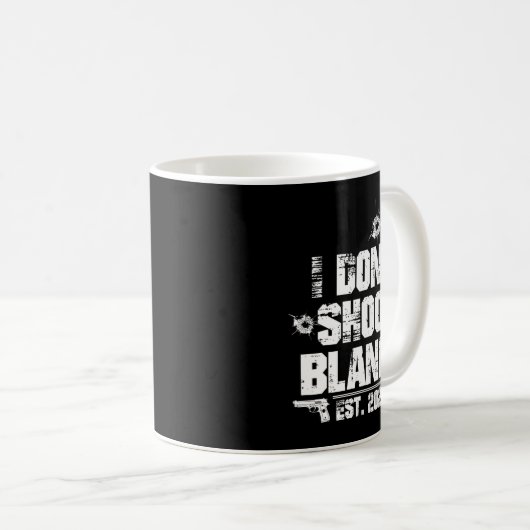 I Don't Shoot Blanks Est 2023, Promoted To Daddy, Kaffeetasse (VorderseiteRechts)