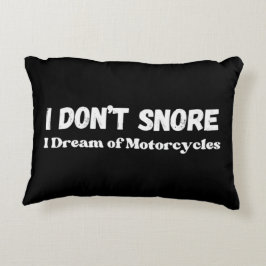 "I Don't Snore I Dream of Motorräder" Funny Dekokissen