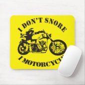 I Don't Snore I Motorrad ##USAPatriotGraphics Mousepad (Mit Mouse)