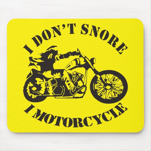 I Don't Snore I Motorrad ##USAPatriotGraphics Mousepad (Vorne)