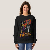 i don't spook i sparkle Halloween witch,pumpkin,sk Sweatshirt (Vorne ganz)