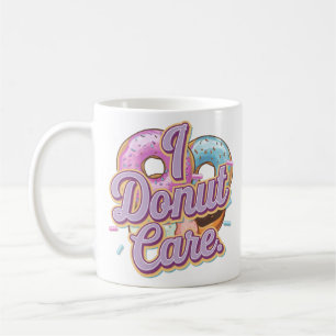 I Donut Care Funny Donut Design Kaffeetasse
