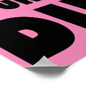 I Donut Care Funny Poster Sign (Ecke)