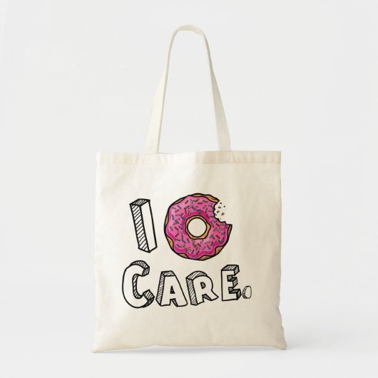 I Donut Care Funny Tragetasche (Vorne)