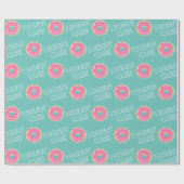I Donut Care - Slogan Wrapping Paper Geschenkpapier (Flach)