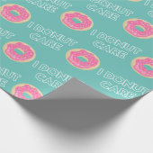 I Donut Care - Slogan Wrapping Paper Geschenkpapier (Ecke)