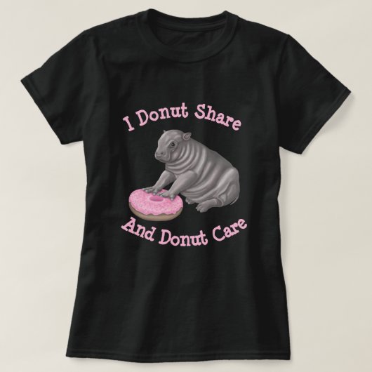 I donut share - hippo T-Shirt (Design vorne)