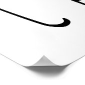 I Doughnut Care Funny Donut Poster (Ecke)