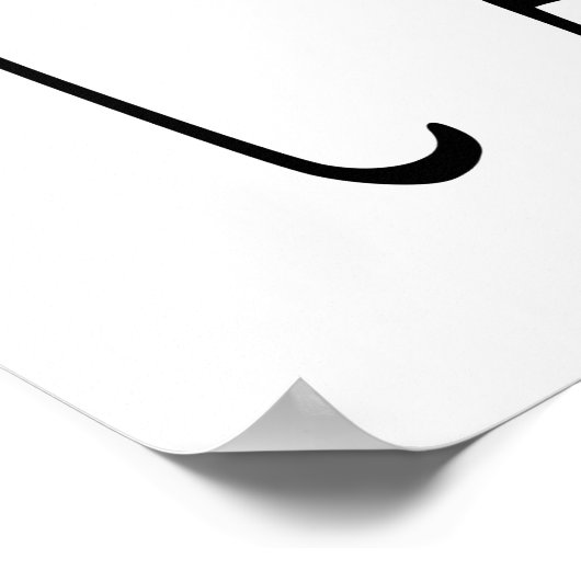 I Doughnut Care Funny Donut Poster (Ecke)