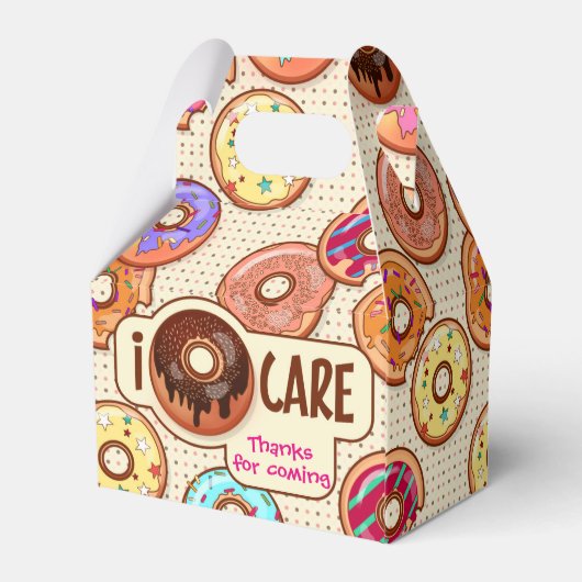 I Doughnut Care Niedlich Funny Donut Sweet Leckere Geschenkschachtel (Rückseite)