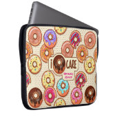 I Doughnut Care Niedlich Funny Donut Sweet Leckere Laptopschutzhülle (Vorne Rechts)