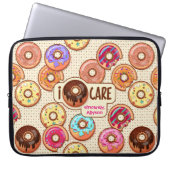 I Doughnut Care Niedlich Funny Donut Sweet Leckere Laptopschutzhülle (Vorderseite)