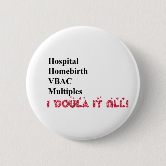 I Doula es! Button (Vorderseite)