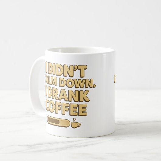 I Drank Coffee – Funny Coffee Quote Design Kaffeetasse (Vorderseite Links)
