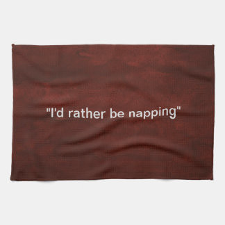 "I d're Napping" Kunsthandtuch Geschirrtuch