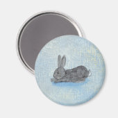 I Dream of Rabbits Spaß einzigartig moderne Kunst  Magnet (Vorderseite/Rückseite)