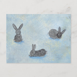 I Dream of Rabbits Spaß einzigartig moderne Kunst Postkarte