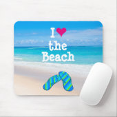 I drehen Herz (Liebe) der Strand Reinfälle im Sand Mousepad (Mit Mouse)