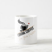 I Drink Coffee For Your Protection Tee Funny Retro Kaffeetasse (Mittel)