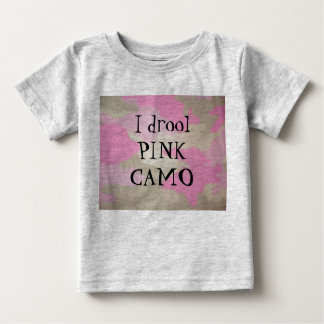 I drool PINK CAMOUFLAGE Baby T-shirt