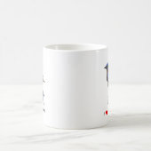 I Drosseln der Liebe-(Herz) Kaffeetasse (Mittel)