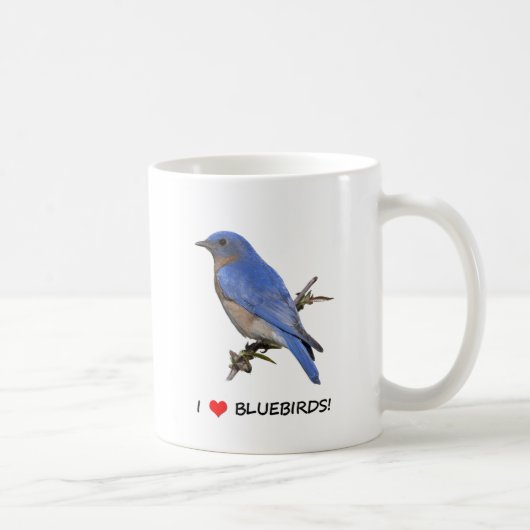 I Drosseln der Liebe-(Herz) Kaffeetasse (Rechts)