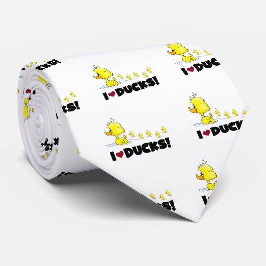 I duckt Liebe T-Shirts und Geschenke Krawatte (Gerollt)