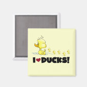 I duckt Liebe T-Shirts und Geschenke Magnet (Vorderseite/Rückseite)