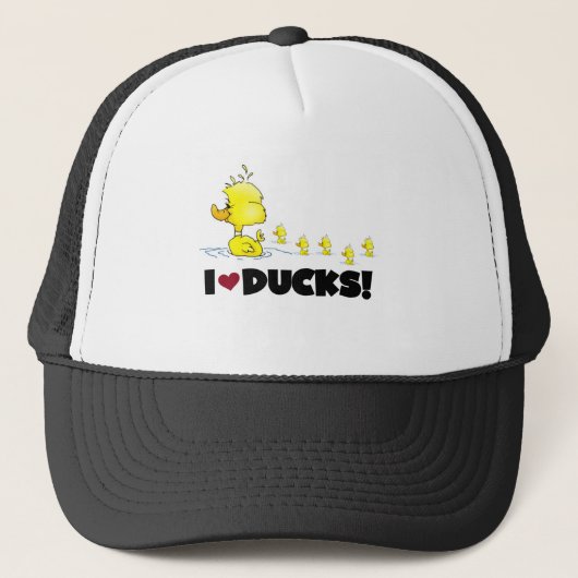 I duckt Liebe T-Shirts und Geschenke Truckerkappe (Vorderseite)