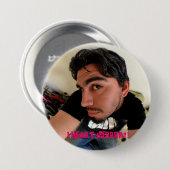 I DUMMER GESICHTS-KNOPF DES HERZ-JERMYS BUTTON (Vorne & Hinten)