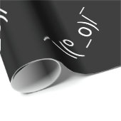 I Dunno LOL Ø\(º_o)/ Ø Emoticon Japanisch Kaomoji Geschenkpapier (Rolleneckpunkt)