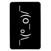 I Dunno LOL Ø\(º_o)/ Ø Emoticon Japanisch Kaomoji Magnet (Vertikal)