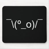 I Dunno LOL Ø\(º_o)/ Ø Emoticon Japanisch Kaomoji Mousepad (Vorne)
