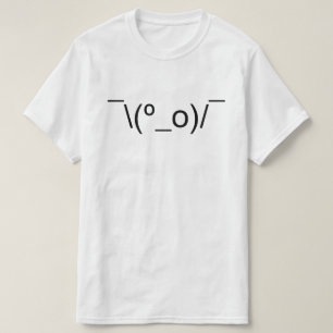I Dunno LOL Ø\(º_o)/ Ø Emoticon Japanisch Kaomoji T-Shirt