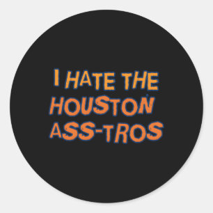 I E the Houston Ass-Tros Baseball Team Spaß Runder Aufkleber