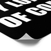 I Earned My Lump Of Coal - Funny Naughty List Poster (Ecke)