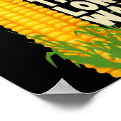 I Eat Corn The Long Way Funny Christmas Poster (Ecke)
