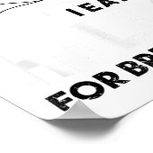 I Eat Hills For Breakfast Motivational Running Quo Poster (Ecke)