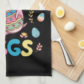 I Eatsolotl Eggs Rabbit Axolotl Bunny Oaster Geschirrtuch (Viertel Falte)