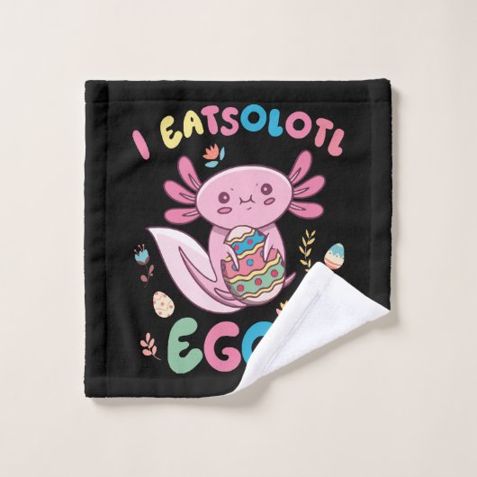 I Eatsolotl Eggs Rabbit Axolotl Bunny Oaster Waschlappen (Waschlappen)