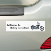 I eher reitet mein Softail Autoaufkleber (Auf Auto)