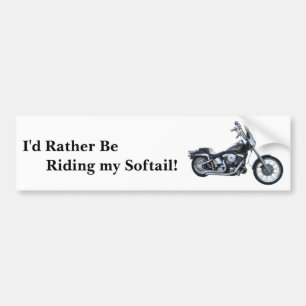 I eher reitet mein Softail Autoaufkleber