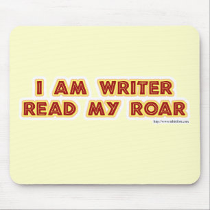 I ein Verfasser lasen mein Brüllen! Mousepad
