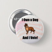 I einen Hundeknopf besitzen Button (Vorne & Hinten)