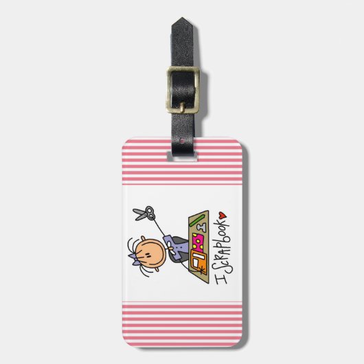 I Einklebebuch Gepäckanhänger (Vorderseite vertikal)